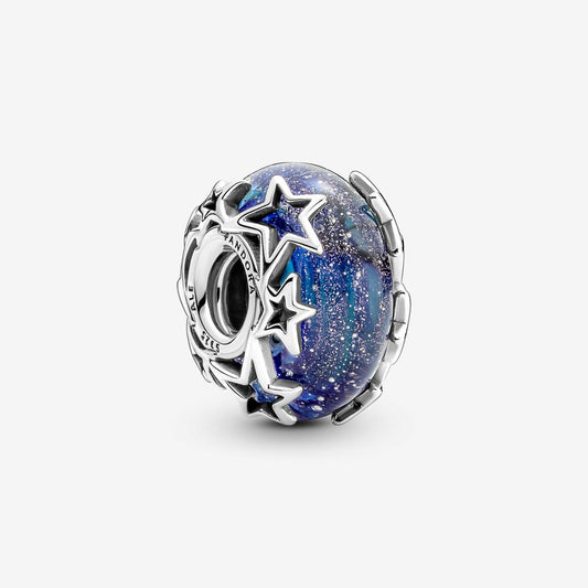 Charm Cristal de Murano Galaxia y Estrellas