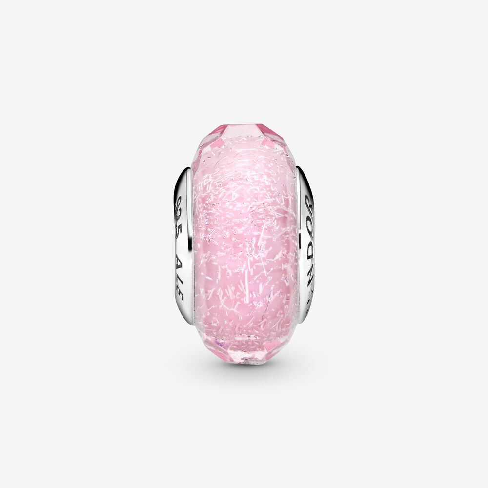 Charm Cristal de Murano Rosa