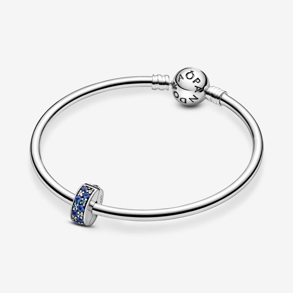 Charm Clip Pavé Azul