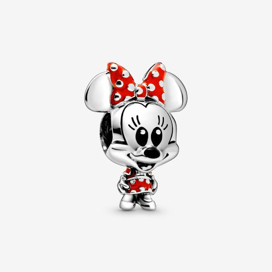 Charm Minnie Mouse con Vestido y Lazo de Lunares de Disney