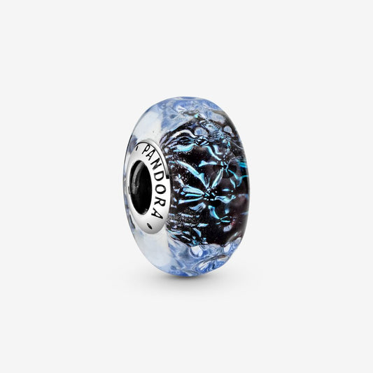 Charm Cristal de Murano Azul Oscuro