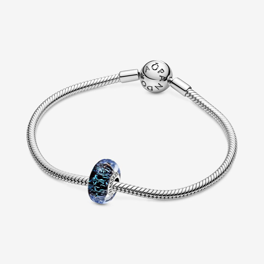 Charm Cristal de Murano Azul Oscuro